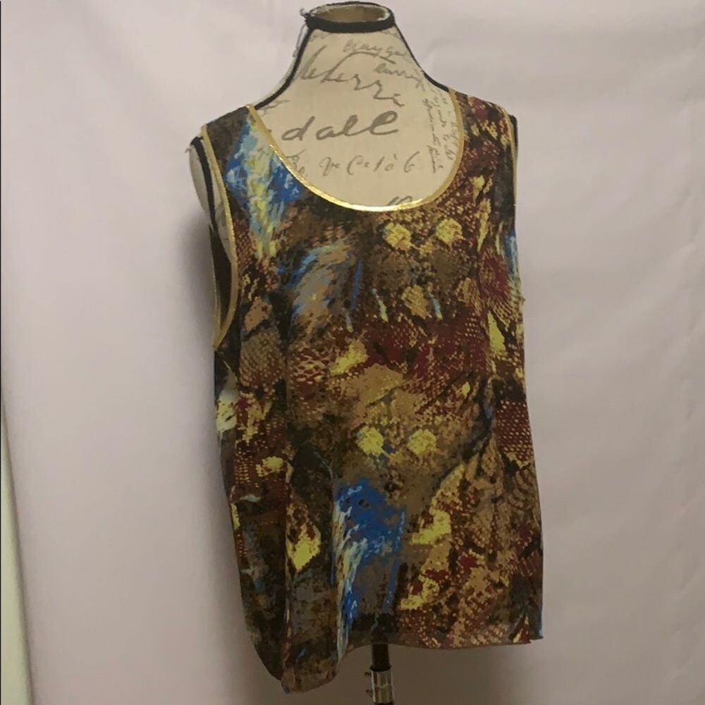 MADISON PAIGE FLORAL PRINT‎ BLOUSE SIZE XL